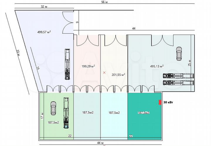 Производство, склад 200 м²