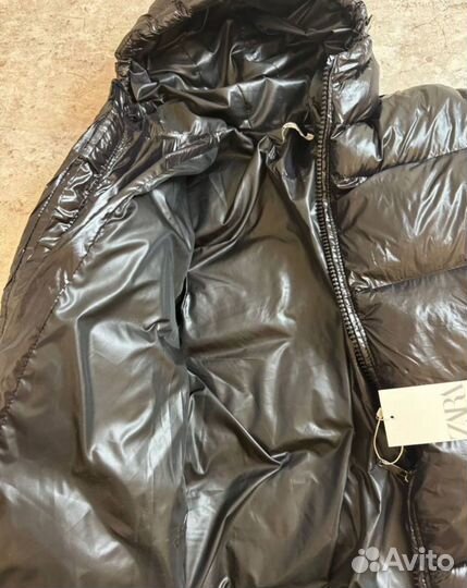 Пуховик zara x moncler puffer jacket