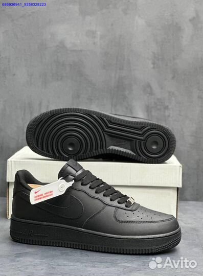 Кроссовки nike air force 1 black (Арт.15372)