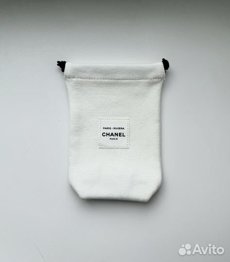 Chanel мешочек чехол косметичка белая