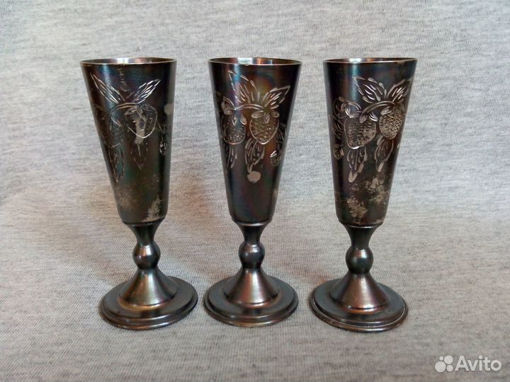 Ликёрные рюмки Киев 1958 серебро 875 пробы
