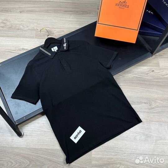 Поло Burberry черное