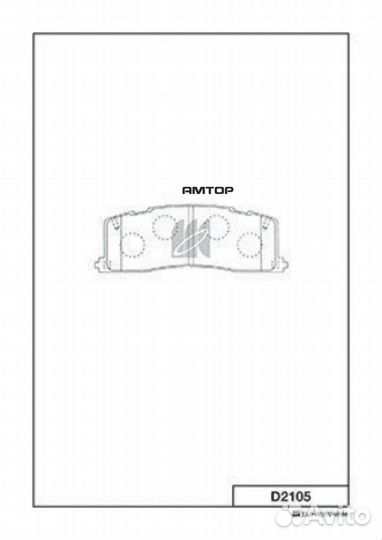 Kashiyama D2105 Колодки тормозные дисковые Kashiya