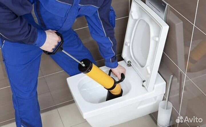 Устранение засора. Прочистка канализации.Сантехник