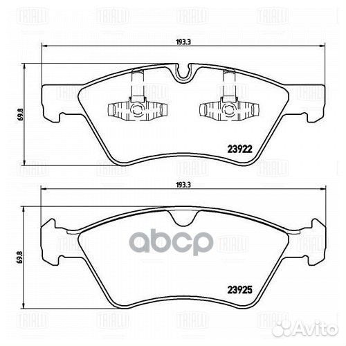 PF 4279 колодки дисковые передние MB W164/W251