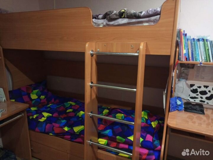 Двухъярусная кровать бу без матрас