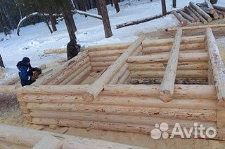 Срубы 6/6, отстоявшийся. 3/3, 4/6