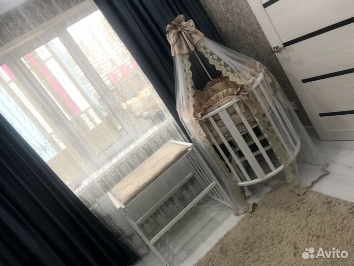 Комплект в кроватку с балдахином