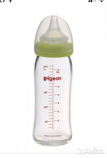 Pigeon стекло 240ml цена за 2 шт