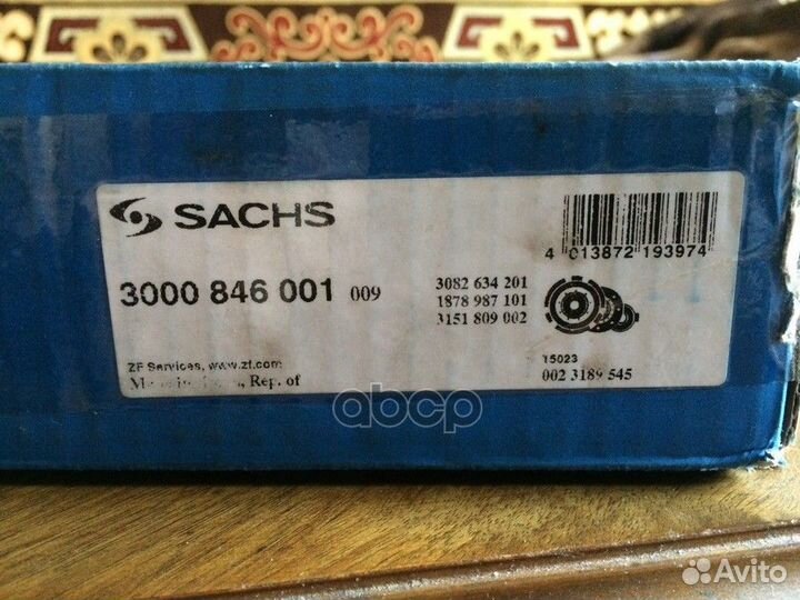Ком/кт сцепления 225 mm 3000 846 001 Sachs