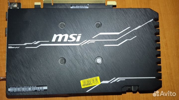 MSI GeForce RTX 2060 ventus GP OC 6 гб gddr6