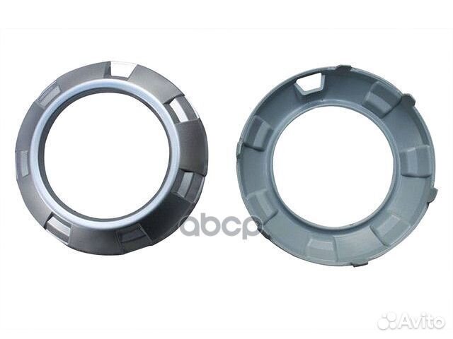 Рамка противотуманной фары леваяправая серебро