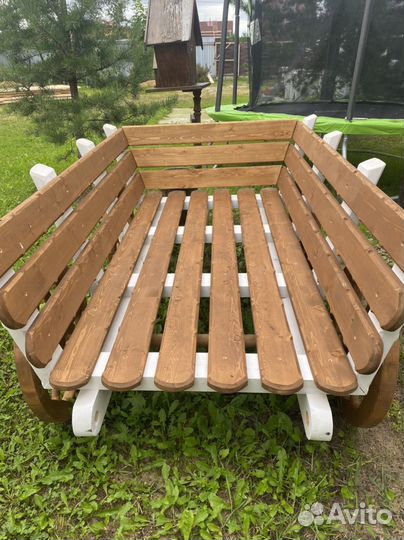 Телега садовая декоративна