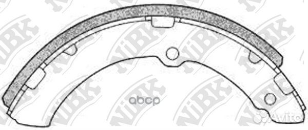 2329FN NiBK Колодки тормозные барабанные FN2329