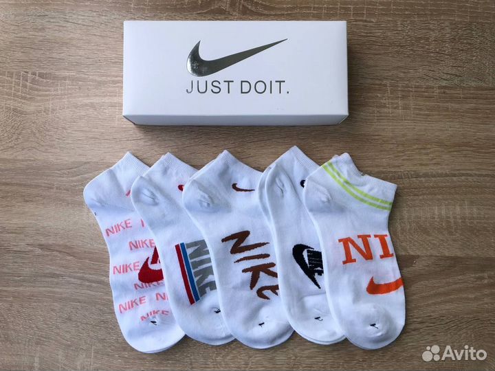 Носки женские Nike. Набор из 5 пар, короткие