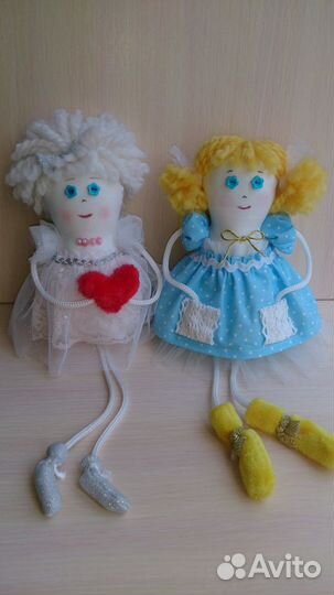 Текстильная кукла Ангелочек ручной работы