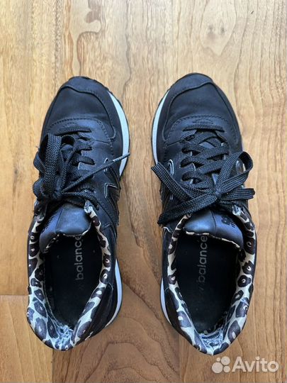 NEW balance 574 Sneakers Black Leopard