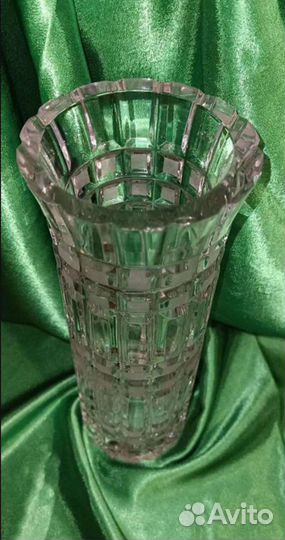Ваза большая для цветов, хрустальная, СССР