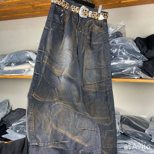 Широкие джинсы дистресс хит2025