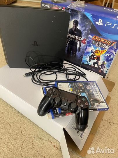 Sony playstation 4 pro + игры 2джойстика ps4 про
