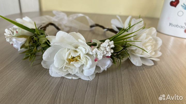 Ободок венок на голову + 2 лианы