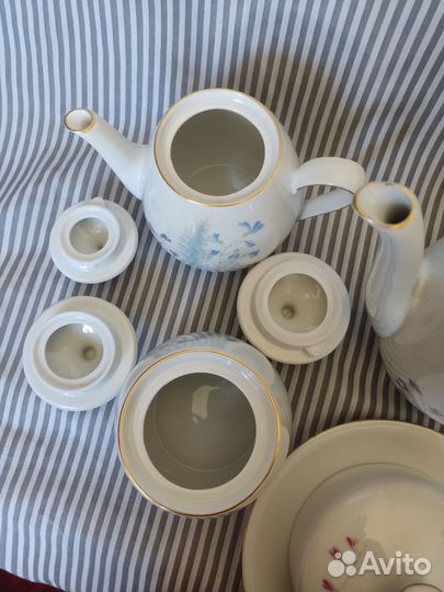 Чайно кофейный сервиз гдр душистый горошек