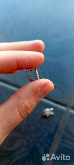 Серьги детские серебро