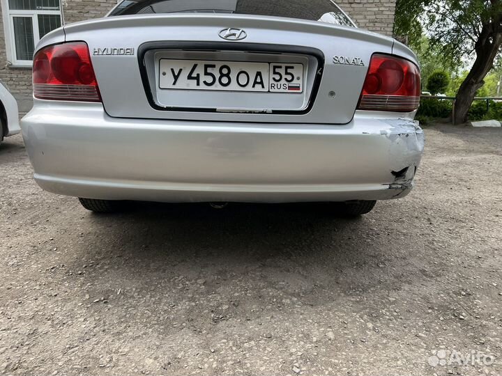 Задний бампер на hyundai sonata тагаз (EF)