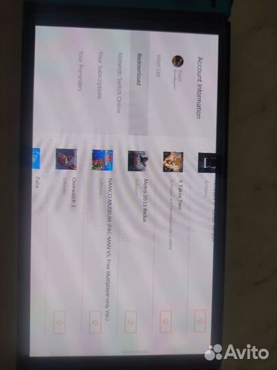 Nintendo switch oled 64+128gb