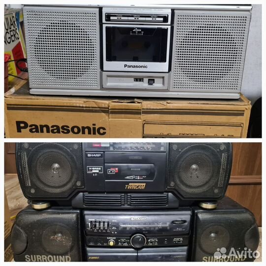 Кассетные магнитолы Panasonic, Sharp