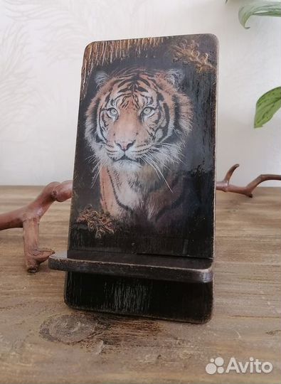 Подставка для телефона Тигр