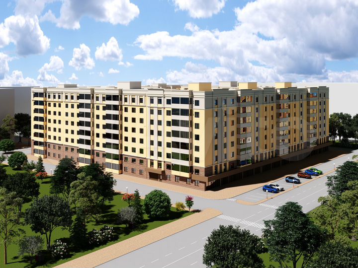 2-к. квартира, 73,3 м², 5/8 эт.