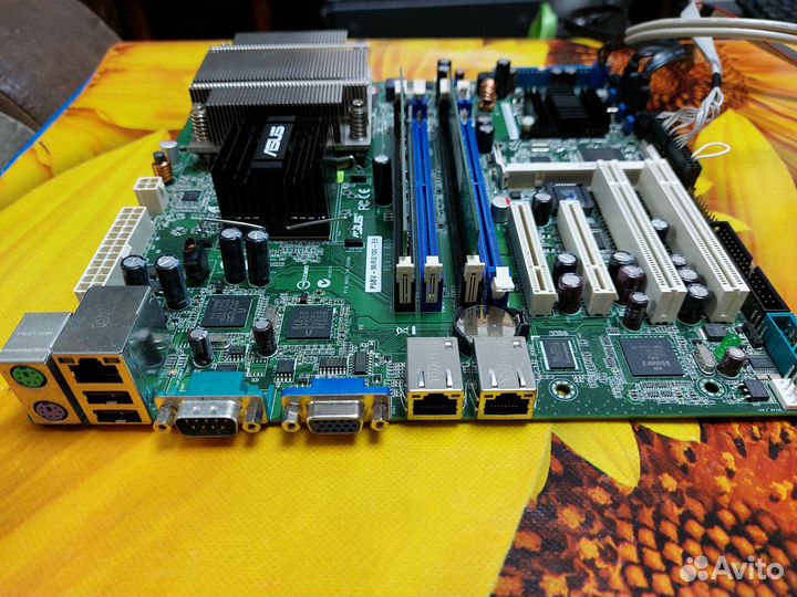 Материнская плата серверная Asus p5bv с процессор