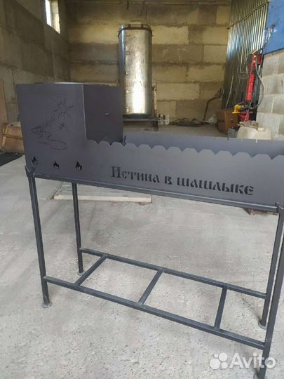 Мангал, мангал с печью под казан, подарок