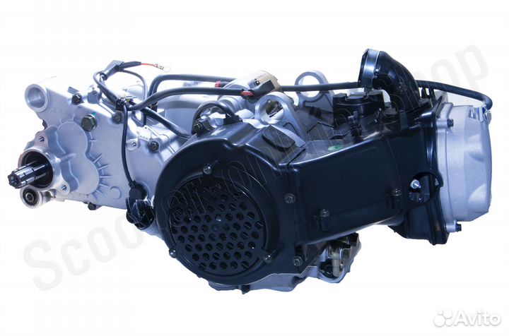 Двигатель в сборе Stels Капитан 150сс 157QMJ +редуктор + карбюратор +радиатор