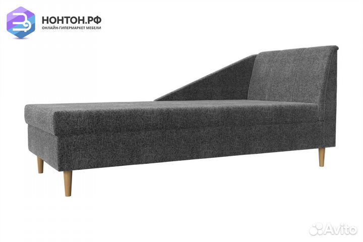 Кушетка Астер рогожка серая