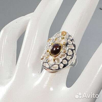 Кольцо с дымчатым кварцем