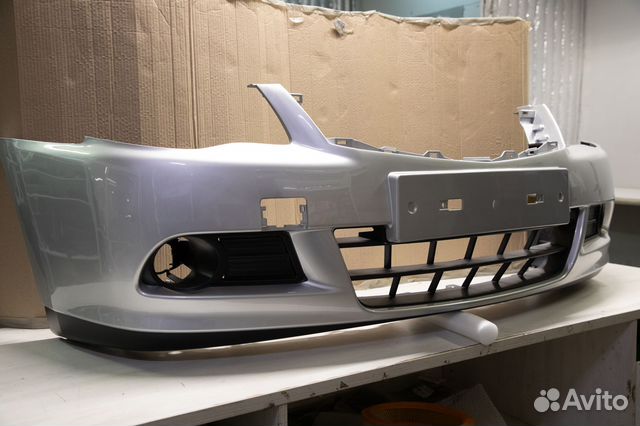 Бампер передний Nissan Almera G15 12-18 серый ZBD