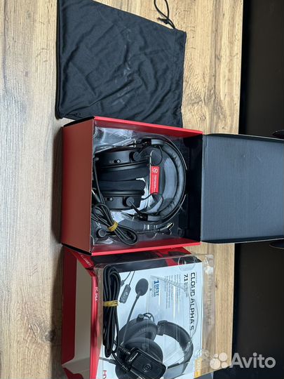 Наушники HyperX cloud alpha s black