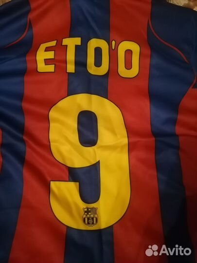 Футбольная футболка eto'o 2 xl ретро