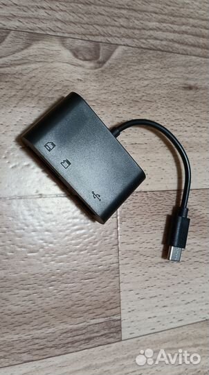 Переходник type-c usb sd tf cf