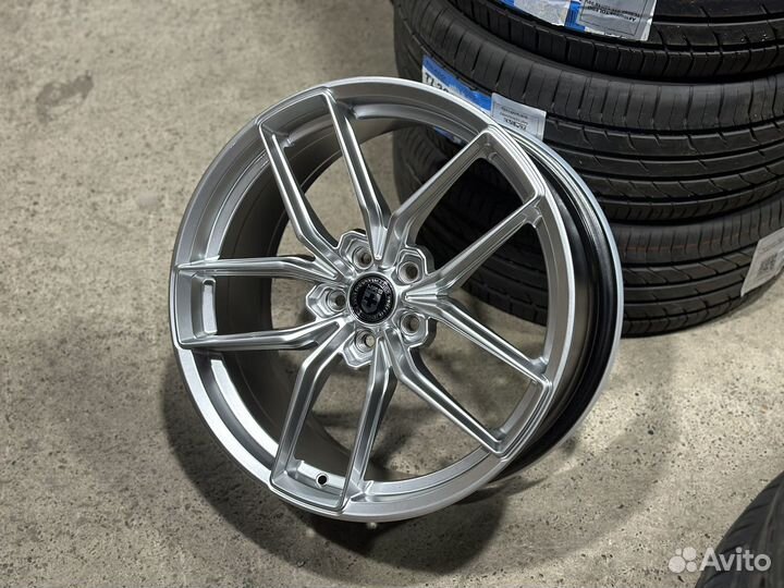 R19 5x108 HRE FF21 Hyper Silver