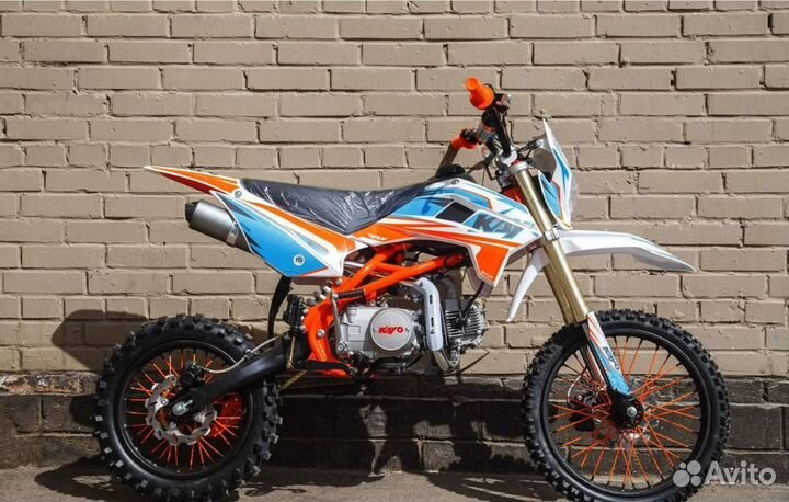 Мотоцикл kayo basic TT125EM pitbike Витрина