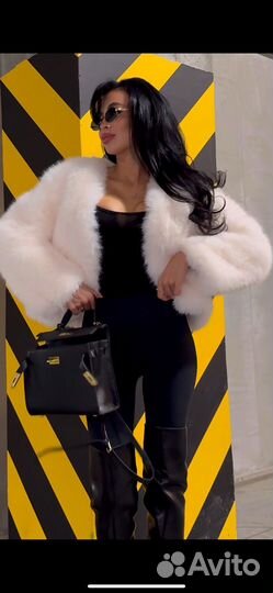 Шуба из экомеха женская короткая