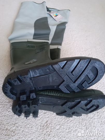 Сапоги забродные пвх с наколенниками