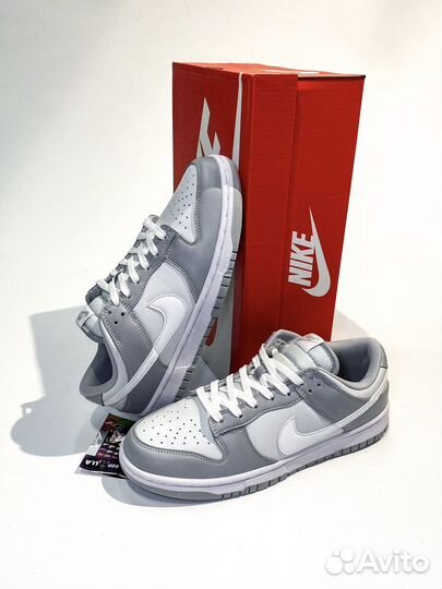 Кроссовки Nike dunk low wolf grey