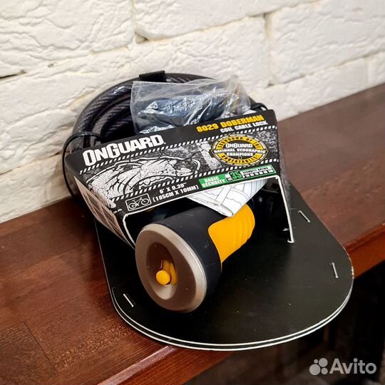 Тросовый замок OnGuard Doberman 185см (d10 и 12мм)