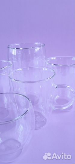 Стаканы из двойного термостекла