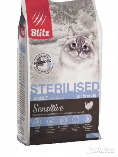 Корм для кошек Блиц