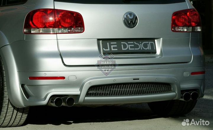 Юбка зад бампера JE Design на VW Touareg 1 (02-10)